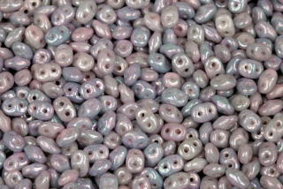 Matubo Superduo™ 2,5x5 mm, bal. 10 g - křída s úpravou Nebula