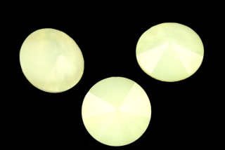 MATUBO™ Rivoli 16 mm - Bílá Perleť, zlaté simili (White Pearl, gold foiled)