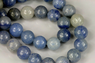 Minerální korálky - kulička 8 mm, 1 ks - modrý avanturín