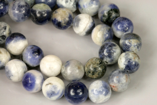Minerální korálky - kulička 8 mm, 1 ks - sodalit