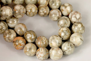 Minerální korálky - kulička 8 mm, 1 ks - maifanit