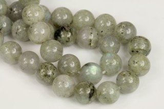 Minerální korálky - kulička 8 mm, 1 ks - labradorit