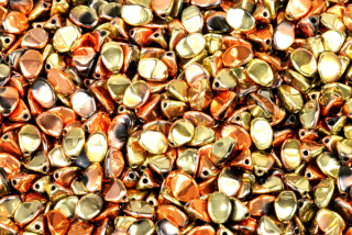 Mačkaná pohanka klasik 5x4 mm, 30 ks - pokov California Gold Rush na černé