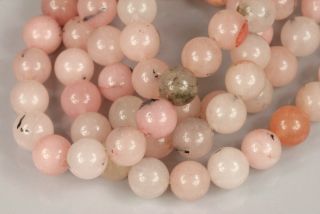 Minerální korálky - kulička 8 mm, 1 ks - jaspis třešňový
