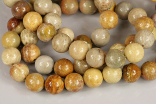 Minerální korálky - kulička 8 mm, 1 ks - chrysanthemum