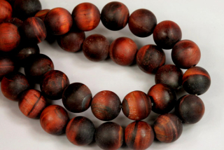 Minerální korálky - kulička 8 mm, 1 ks - býčí oko mat