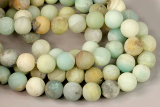 Minerální korálky - kulička 8 mm, 1 ks - amazonit matný