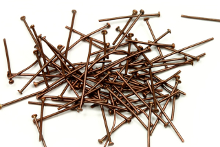 Ketlovací nýty MIX 21-24 mm, galva stará měď, 10 g (cca 110 ks) (ČR)