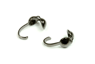 Kalota 4 mm s očkem, galva antracit, 10 ks (ČR)