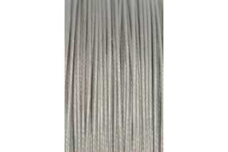 Ocel-nylonové lanko průměr 0,45 mm, barva platina (šedá) neutrální, 1 m