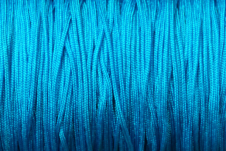 Nylonová šňůrka vázací, průměr 0,8 mm, metráž 1 m - tyrkysově modrá