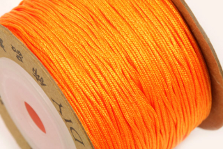 Nylonová šňůrka vázací - extra shine, průměr 0,8 mm, metráž 1 m - oranžová