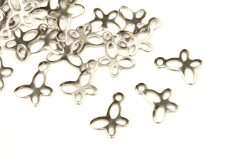 Přívěsek z nerezové oceli AISI 201, motýl 12x10 mm, 1 ks