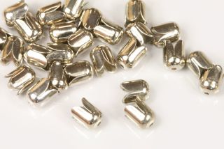 Kaplík dělený 7x6 mm, galva platina, 2 ks