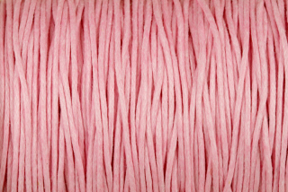 Bavlněná šňůrka voskovaná, průměr 1 mm, metráž 1 m - růžová