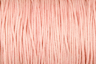 Bavlněná šňůrka voskovaná, průměr 1 mm, metráž 1 m - lososová