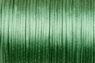 Saténová šňůrka průměr 1 mm, metráž 1 m - tmavší mintová zelená