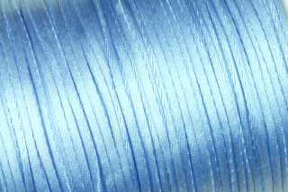 Saténová šňůrka průměr 1 mm, metráž 1 m - nebesky modrá