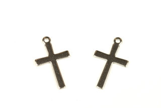 Přívěsek z nerezové oceli AISI 201, křížek 20x12 mm, 1 ks