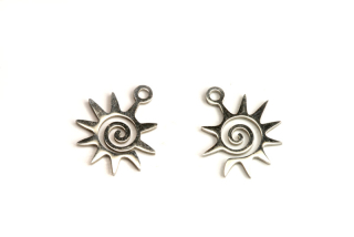 Přívěsek z nerezové oceli AISI 201, slunce 15x13 mm, 1 ks