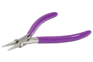 Bižuterní kleště ketlovací s kulatými čelistmi do špičky, The Beadsmith - fialové
