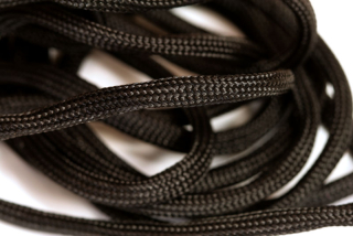 Paracord šňůra, průměr 4 mm, metráž 1 m - černá
