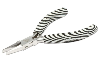 Bižuterní kleště ploché se širokými rovnými čelistmi, The Beadsmith - kolekce Zebra
