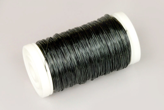 Vázací drát žíhaný - černý, průměr 0,35 mm, cívka 100g (cca 140 m)