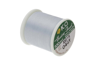 K.O. nylonová korálkovací nit, cívka 50 m, světle šedá (light grey)