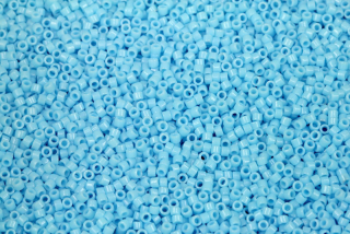 Rokajlové korálky Miyuki Delica 11/0 - Opague Turquoise Blue (DB725), 5 g