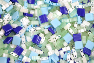 Miyuki Tila mix - směs dvoudírkových korálků Grecian Waters (TLMIX207), 7 g