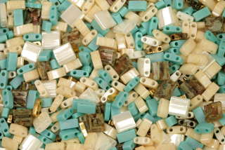 Miyuki Tila mix - směs dvoudírkových korálků Desert Wind (TLMIX223), 7 g