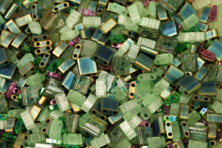 Miyuki Tila mix - směs dvoudírkových korálků Sherwood Forest (TLMIX205), 7 g