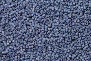 Rokajlové korálky Miyuki Delica 11/0 - Frost Opaque Glaze Rainbow Nebula Blue (DB2317), 5g