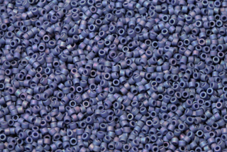 Rokajlové korálky Miyuki Delica 11/0 - Frost Opaque Glaze Rainbow Nebula Blue (DB2317), 5g