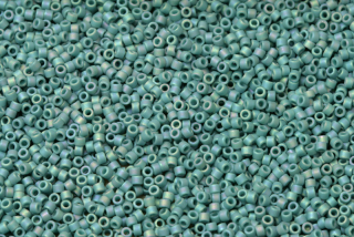 Rokajlové korálky Miyuki Delica 11/0 - Frost Opaque Glaze Rainbow Peacock (DB2315), 5g