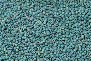 Rokajlové korálky Miyuki Delica 11/0 - Frost Opaque Glaze Rainbow Peacock (DB2315), 5g