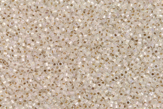 Rokajlové korálky Miyuki Delica 11/0 - Silver Lined Opal AB (DB223), 5 g