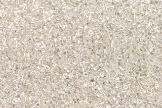Rokajlové korálky Miyuki Delica 11/0 - Silver Plate (DB551), 3 g