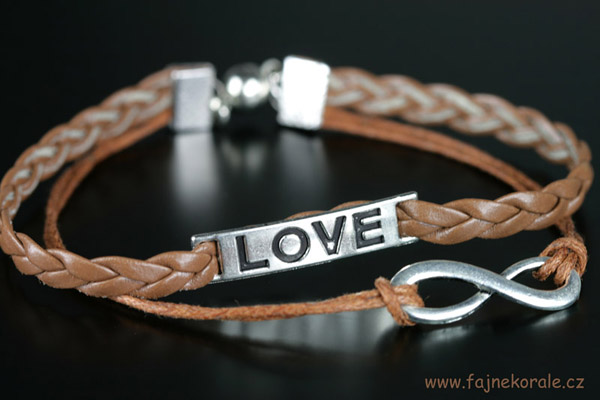 PU koženkový řemínek splétaný, šířka 5 mm, 1 m - bílý