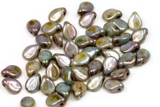 PRECIOSA Pip™ 5x7 mm, 30 ks - modrá lazura na alabastru