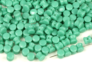 Preciosa Pellet™ 4x6 mm, 30 ks - sytý zelený tyrkys, modrozelená
