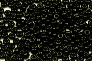 PRECIOSA rokajl 6/0 (3,7 - 4,3 mm) RH, bal. 50 g - sytá černá