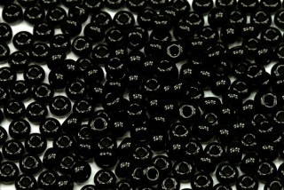 TOP PRECIOSA rokajl 6/0 (3,7 - 4,3 mm) RH, bal. 50 g - sytá černá (23980)