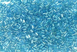 PRECIOSA Bugles-RH, rovné čípky 1" (2,3 mm), bal. 50 g - modrý průtah, sfinx