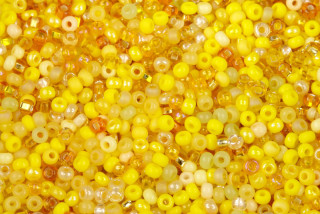 PRECIOSA rokajl MIX 8/0 (2,8 - 3,2 mm), bal. 50 g - žlutý mix