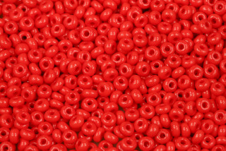 PRECIOSA rokajl 6/0 (3,7 - 4,3 mm) RH, bal. 50 g - sytá světle červená