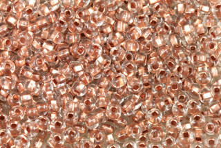 PRECIOSA rokajl 6/0 (3,7 - 4,3 mm) SH, bal. 50 g - krystal, měděný průtah