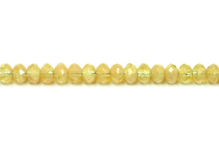 Broušené korálky slavík 3x5 mm, 50 ks/16 cm - béžová žíhaná