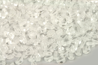 Mačkaná pohanka klasik 5x4 mm, 30 ks - čirá, krystal